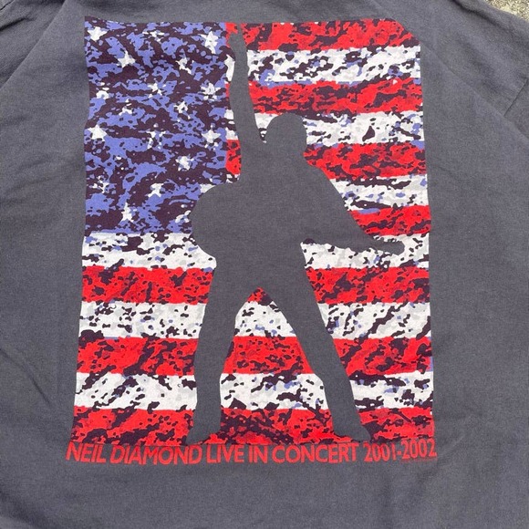 Y2K Neil Diamond Live Tour T-Shirt Men's Large - Picture 3 of 7